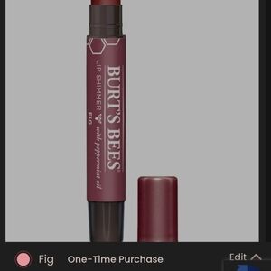 Burts Bees Lip Shimmer Color Fig 133 NIB Sealed .09oz/2.55g